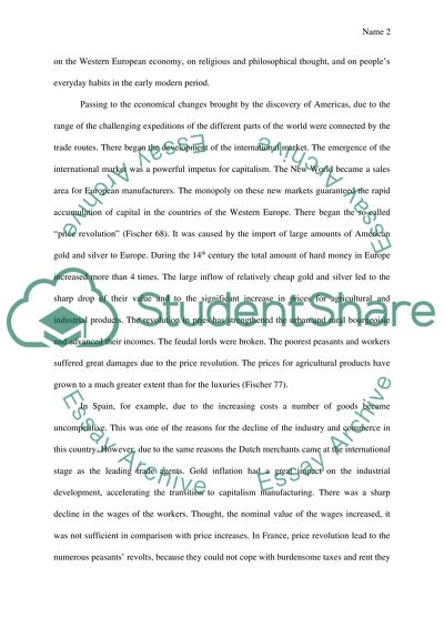 Discovery of Americas and the Influence on the European Life