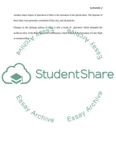 Glaciation in Ohio and impacts of glaciation in Ohio