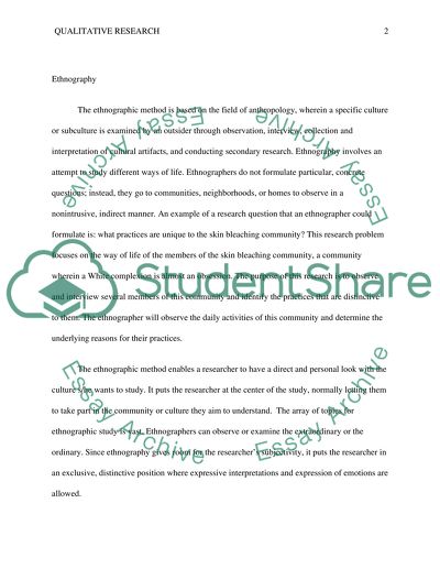 Five approaches to qualitative research