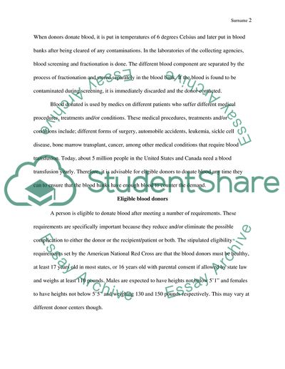 Blood Donation and Its Purpose