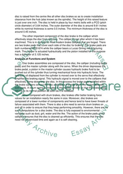 The Disc Brake System