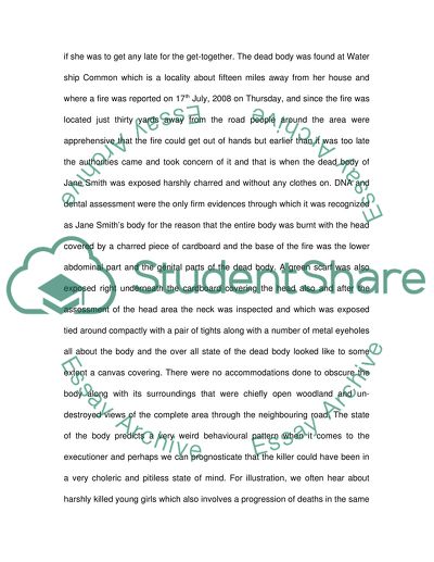 Psychological profiling essay image