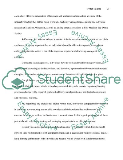 Answering the questionaries