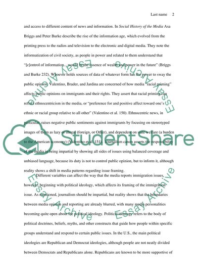 Effects of Ideology, News Source, and Geography on the Medias Framing of Immigrants