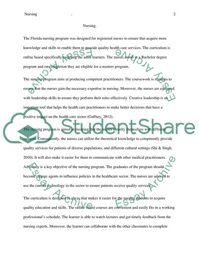 The Florida Nursing Program