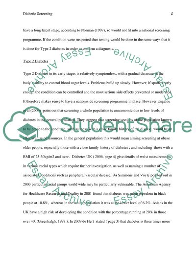 Type 1 and 2 Diabetes
