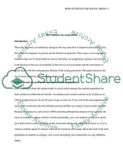 How Students Use Social Media