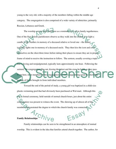 Influence of Worship Practices on Ethnography