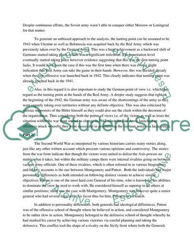 Outburst of World War II