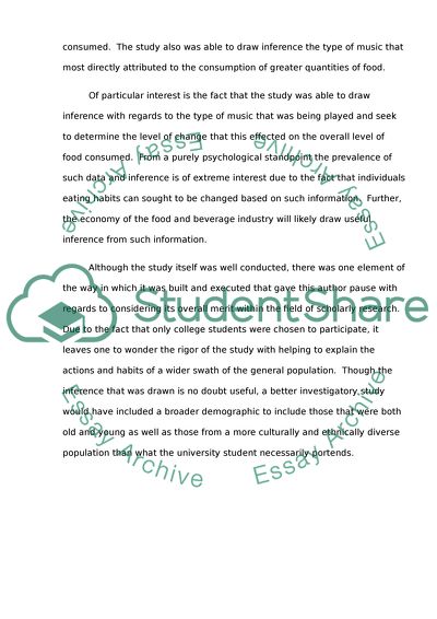 How does music affect eating behavior among humans