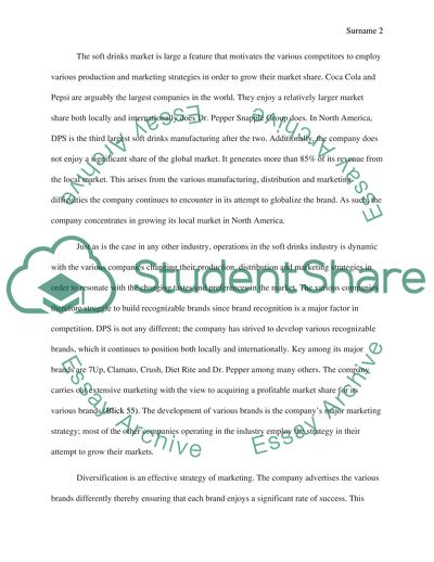 Dr.Pepper Snapple Companys Vision and Mission