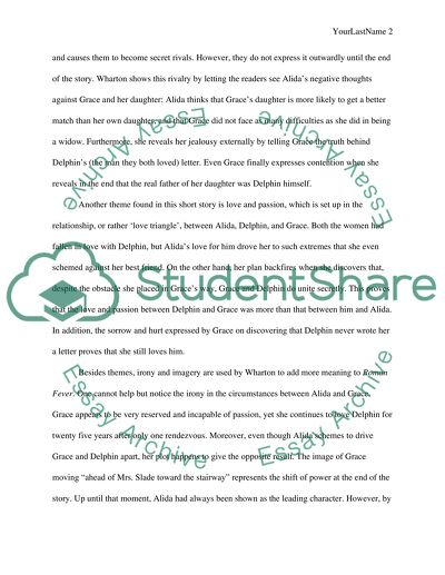 Roman Fever by Edith Wharton