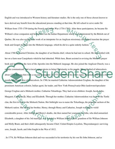 Life and Deeds of Joseph Brant