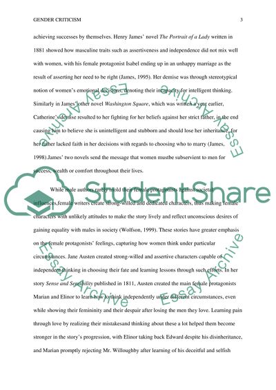 Gender Criticism Literature through Two Vantage Points