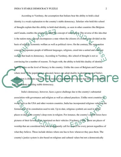 Indias Stable Democracy Puzzle