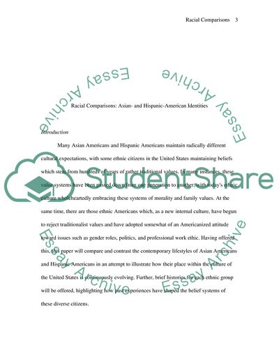 Racial Comparisons: Asian- and Hispanic-American Identities