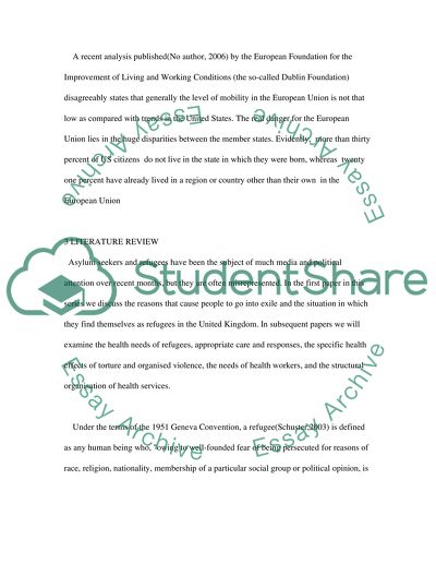 Effects of Asylum Seeking in Europe