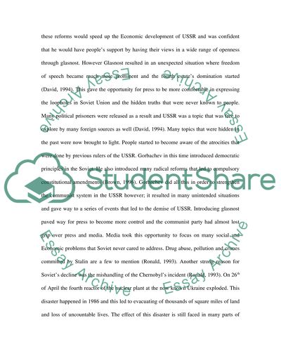 Collapse of the Soviet Union