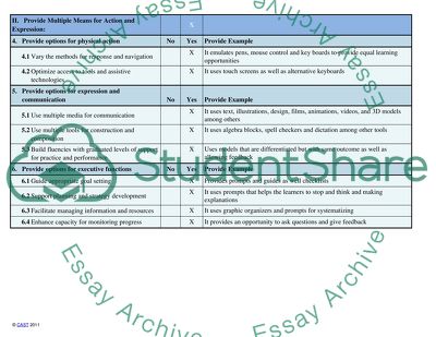 Universal Design for Learning (UDL) Guidelines
