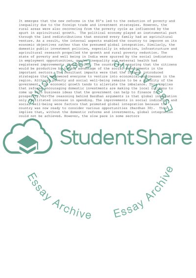 Indias Political Economy