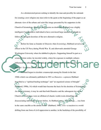 Lafayette Ronald Hubbard and Scientology