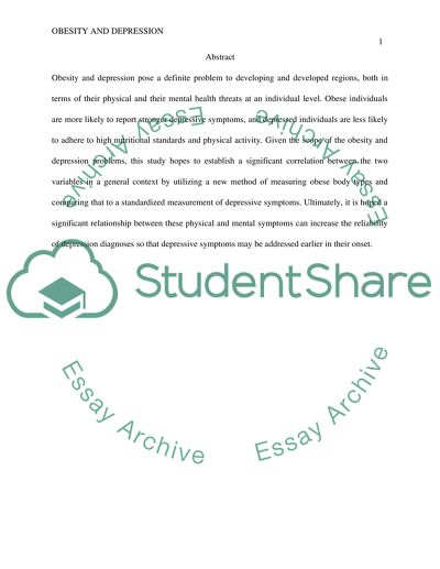 Relationship between Obesity and Depression