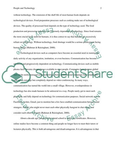 People Have Become Overly Dependent on Technology