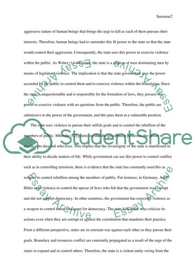 Critique of Violence