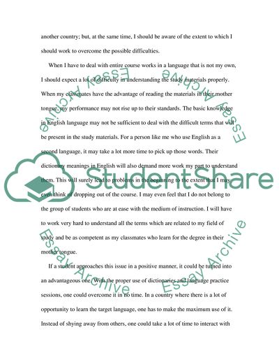 Exposure to a Foreign Language and Educational System