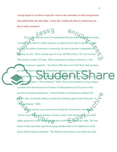 Violent, Overcrowded Prisons Negatively Affects Society