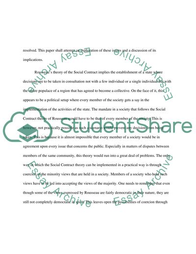 Role of Violence in Machiavelli and Rousseau