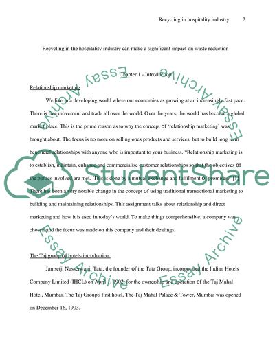 Relationship Marketing in a Global Market Place