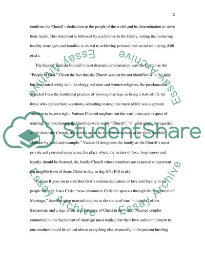 Marriage and Family in Catholic Religion