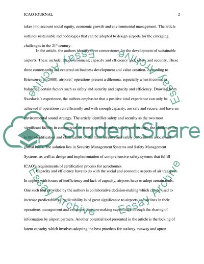 Designing the Airport of Tomorrow