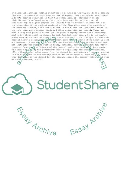 The Advantage of the Capital Restructure Program and the Companys Profitability