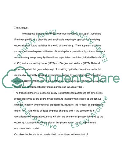 A Discussion of the Rational Expectations Revolution in the 1970s