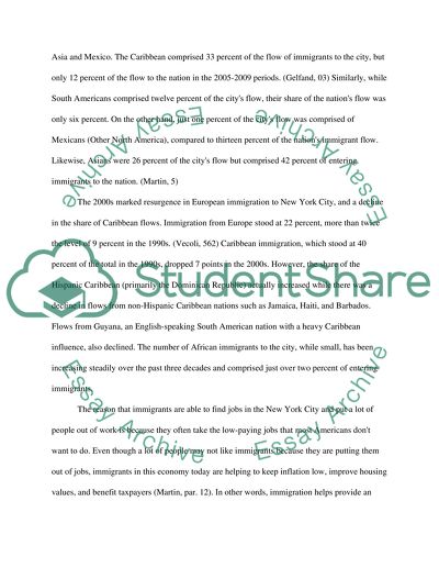 Effect of Immigration on New York City