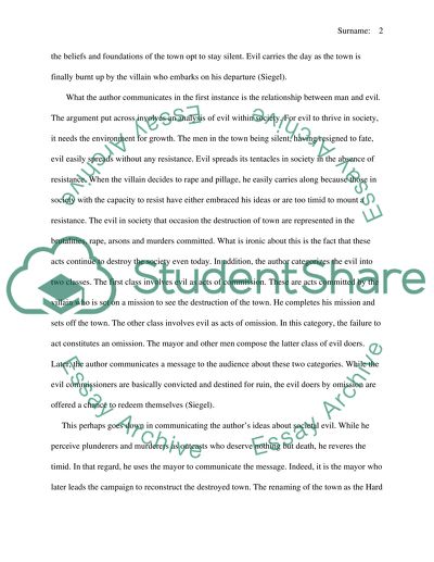 Welcome To Hard Times by E.L. Doctorow