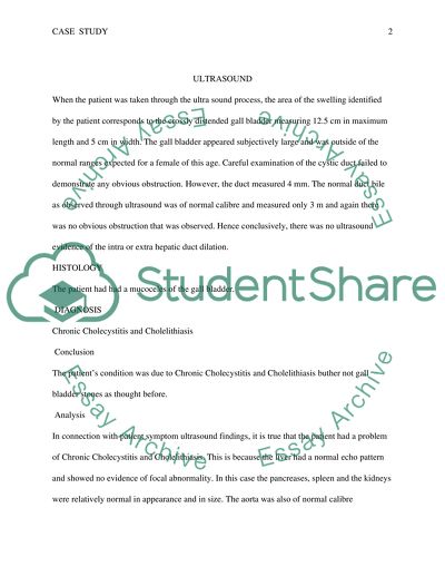 The Use of Ultrasound for Patient with Chronic Cholecystitis and Cholelithiasis