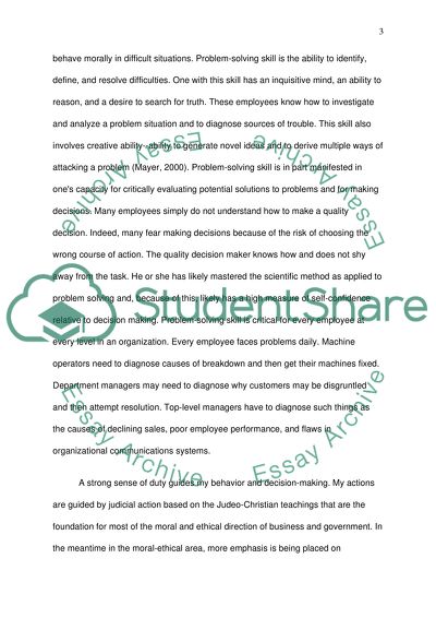 Personal Values Development