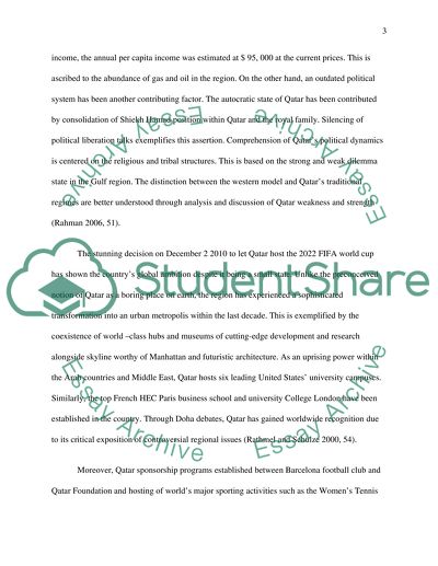Comprehension of Qatars Political Dynamics