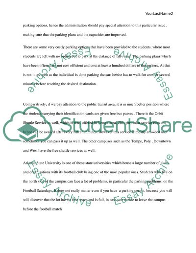 Should ASU make more parking seats