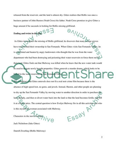 Chinatown (1974) - dir. Roman Polanski