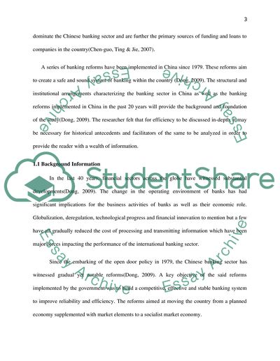 Analysis of Efficiency of Chinese Commercial Banks