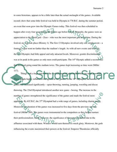 History of the Olympic Games