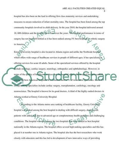 Are All Facilities Created Equal