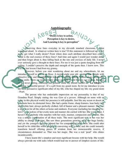 I am assignment on self-perception picture