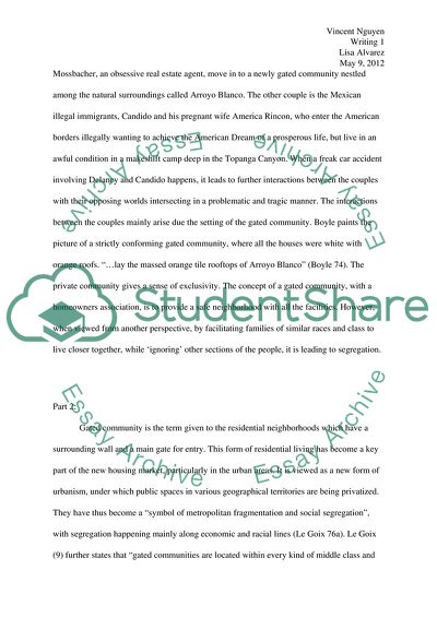 Gated Communities and Segregation in The Tortilla Curtain by T.C. Boyle