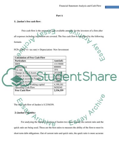 Free Cash Flow Ratio