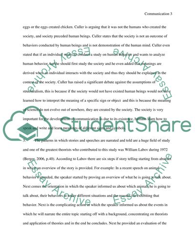 Analysis of 50 Ways to Understand Communication Article Authored by Berger